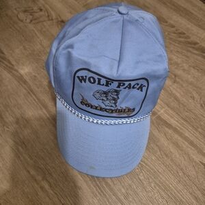 Blue Wolf Pack Cap with Chain Detail